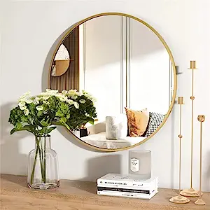 Circle Mirror - Gold Frame Wall Mirror