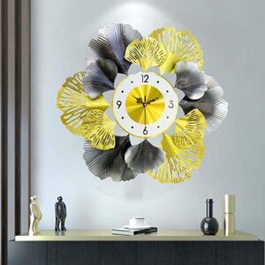 yellow Floral Designer Wall Clock
