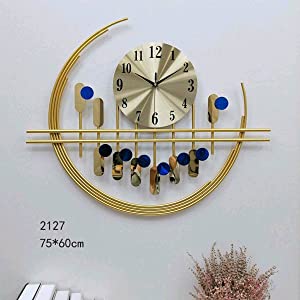 Ornamental Wall Clocks Crescent Moon Golden Clock