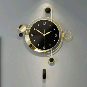 Premium Golden Wall Clock