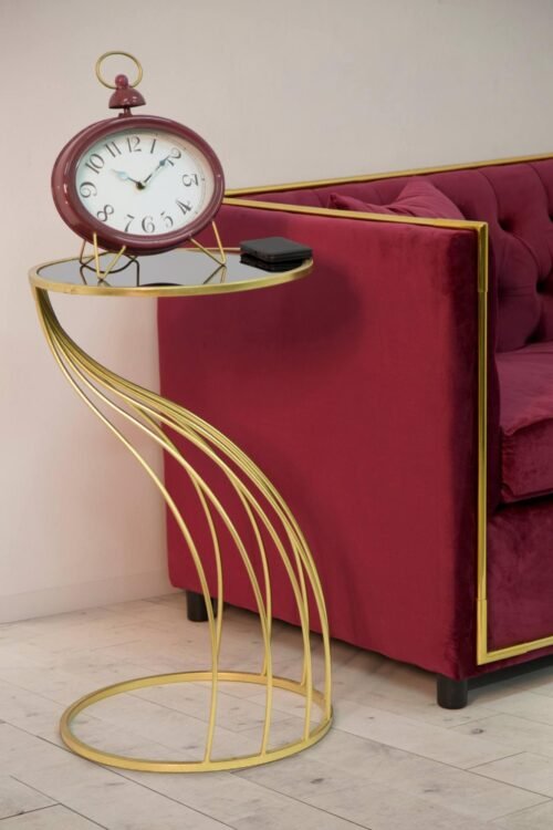 European Gold Side Table