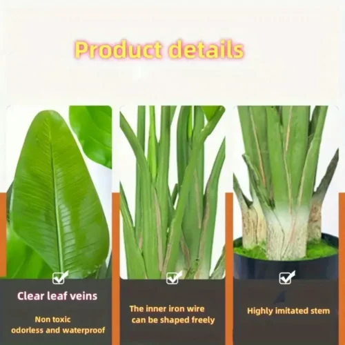 Artificial Bird of Paradise Plant (Strelitzia Nicolai) 160cm for Home and Office Decor