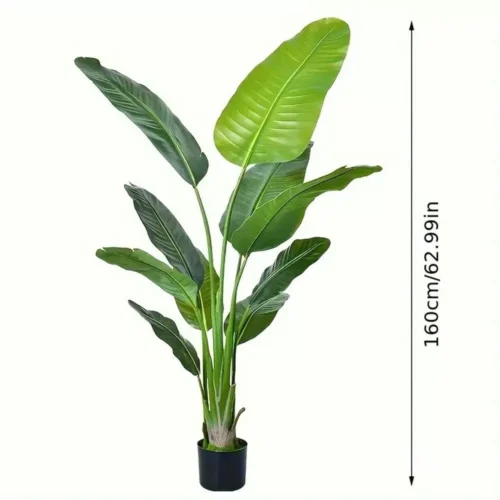 Artificial Bird of Paradise Plant (Strelitzia Nicolai) 160cm for Home and Office Decor