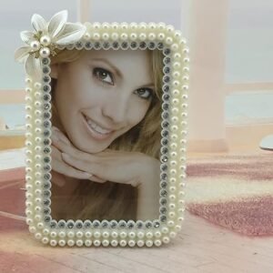 Pearl Studded Portrait Photo Frame