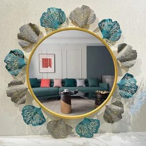 Round Wall Mirror - European Style Floral Design