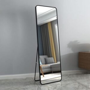 Black Full Length Standing Mirror