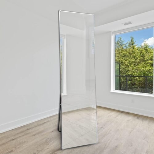 Aluminum white full length standing Mirror