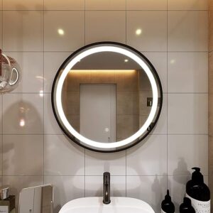 Round LED Lighted Bathroom Mirror