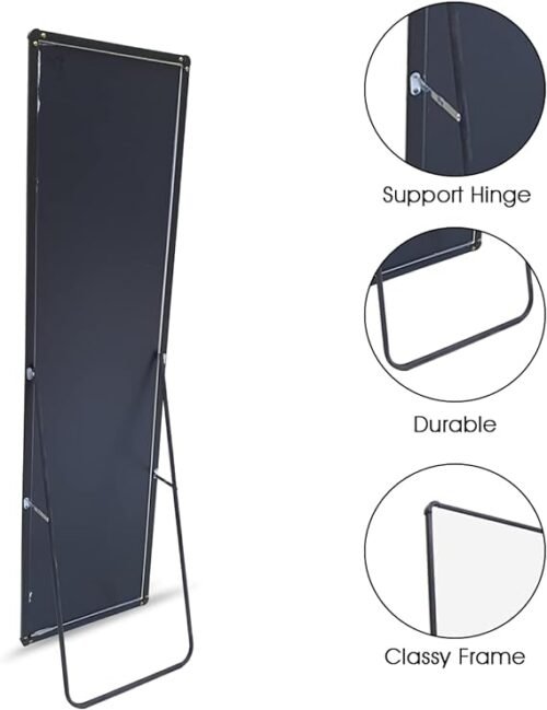 Aluminum standing mirror