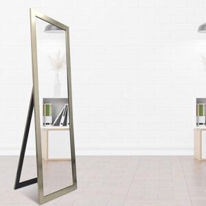 Silver Frame Standing Big Mirror