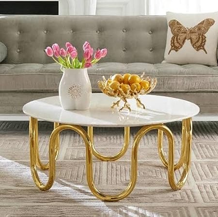Round Marble coffee tables
