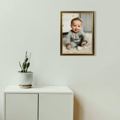 Glass Wood Material Photo Frame for 16x20 inch picture in elegant home setting.