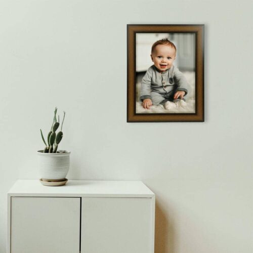 Wall Mount Glass Wood Material Photo Frame for 12x16, 16x20, or 20x24 inch picture.