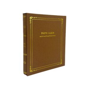 Decorhills Photo Album Scrapbook with Slip-in Cover, Green Blue and Brown, Holds 400 Photos, 4x6 Inch