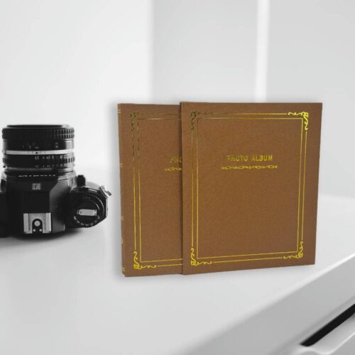 Decorhills Photo Album Scrapbook with Slip-in Cover, Green Blue and Brown, Holds 400 Photos, 4x6 Inch