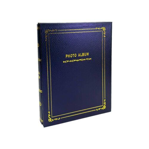 Decorhills Photo Album Scrapbook with Slip-in Cover, Maroon and Blue, Holds 400 Photos, 4x6 Inch