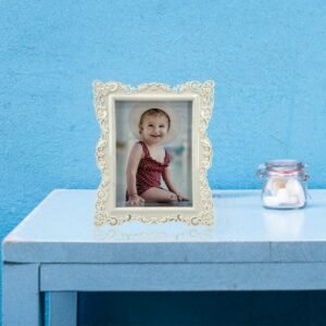 Plastic Single Photo Frame with Tabletop & Wall Mount Display for 6x8 Inch