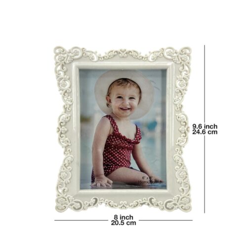 Plastic Single Photo Frame with Tabletop & Wall Mount Display for 6x8 Inch