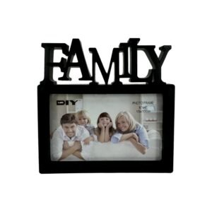 Plastic Family Design Single Photo Frame with Tabletop Display for 6x4 Inch Photo Size