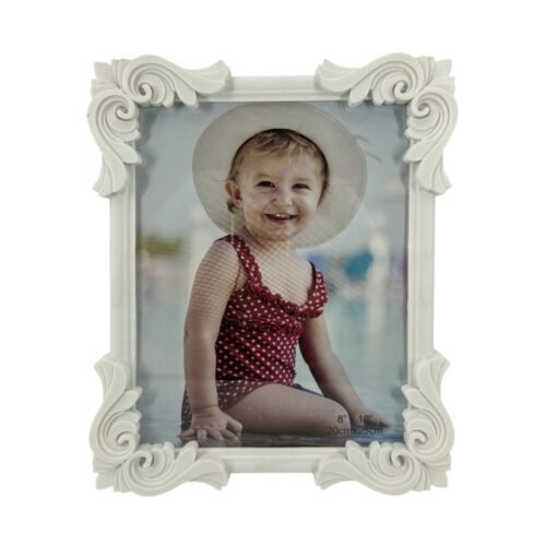 Decorhills Plastic Single Photo Frame showcasing a 6x8 inch photo in black, white, green, pink, or blue, suitable for tabletop or wall display.