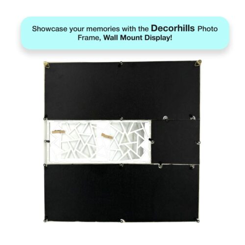 Decorhills Plastic Multi Pictures Collage Photo Frame with Wall Mount Display, White