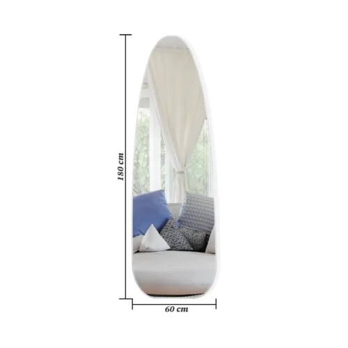 Full Length Mirror Pear Design – Wall & Standing Display, 60x180cm