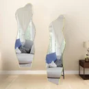 Full Length Mirror Irregular Modern Shape, Wall & Standing Display, 60x180cm
